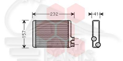 RADIA DE CHAUF TT TYPES 180 X 152 X 32 Pour DS DS 3 - DS011 03/16→