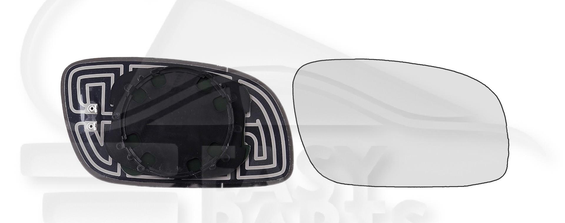 GLACE DE RETRO D CHAUF →05/09 Pour VOLKSWAGEN TOURAN - VO191 11/06→08/10