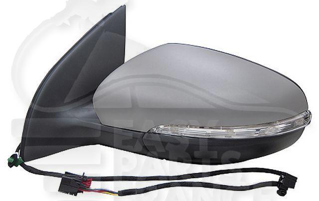 RETRO G ELECT CHAUF A PEINDRE A/FEU CLIGNO 6 PINS Pour VOLKSWAGEN GOLF 6 - VO059 11/08→10/12