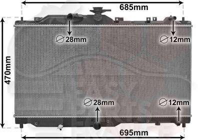 RADIA 1.5D 375 X 741 X 27 Pour MAZDA CX-3 - MZ150 01/15→