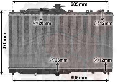 RADIA 1.5D 375 X 741 X 27 Pour MAZDA CX-3 - MZ150 01/15→01/18