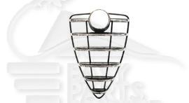GRILLE DE CALANDRE NOIRE A/MOULURES CHROMEES Pour ALFA ROMEO MITO - AA120 07/08→05/16