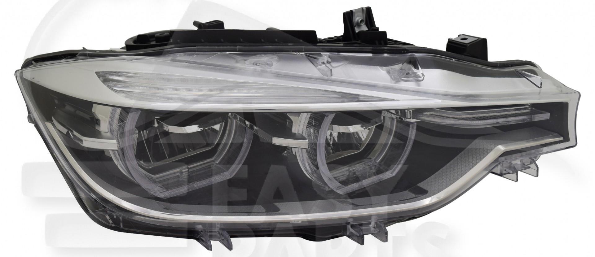 OPT D FULL LED ELECT A/MOTEUR LED SANS UNITÉS DE CONTRÔLE ET MODULES LED Pour BMW S3 F30/F31 LCI - BM072 08/15→10/18