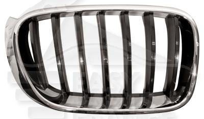 GRILLE DE CALANDRE AVD CHROMEE - NOIRE Pour BMW X4 -F26 - BM230A 05/13→04/18