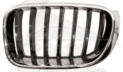 GRILLE DE CALANDRE AVG CHROMEE - NOIRE Pour BMW X4 -F26 - BM230A 05/13→04/18