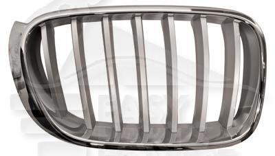 GRILLE DE CALANDRE AVD CHROMEE Pour BMW X3 F25 LCI - BM113 04/14→