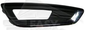 GRILLE DE PC AVD NOIRE A/EMPL AB - A/MOULURE CHROMEE Pour FORD FOCUS - FD062 10/14→06/18