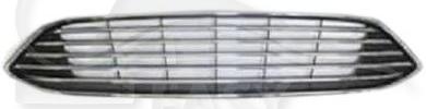 GRILLE DE CALANDRE A/MOULURES CHROMEES ET CADRE CHROME Pour FORD FOCUS - FD062 10/14→06/18