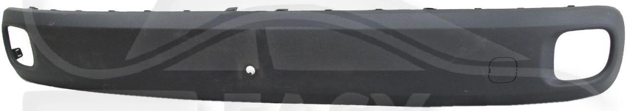 MOULURE CENTRALE DE PC AR NOIR A/PACKONTROL Pour FIAT PANDA - FT154 03/12→