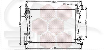 RADIA 1.4 ESSENCE 540 X 377 X 23 Pour FIAT QUBO - FT182 01/08→03/16