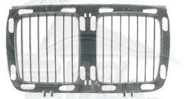 GRILLE DE CALANDRE CENTRALE →03/94 Pour BMW S5 E34 - BM081 09/88→10/95