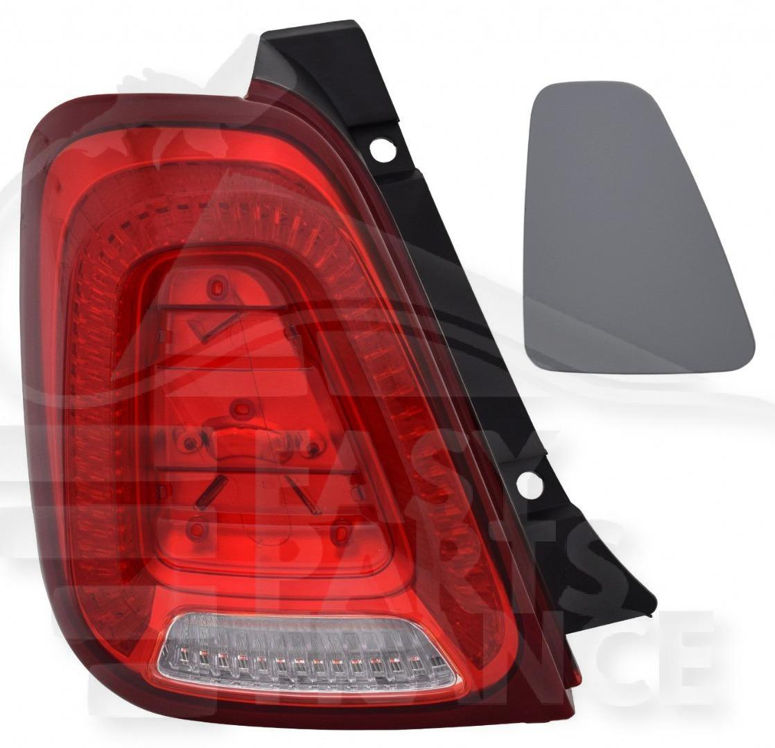 FEU ARG S/CABRIO Pour FIAT 500 - FT012 07/15→