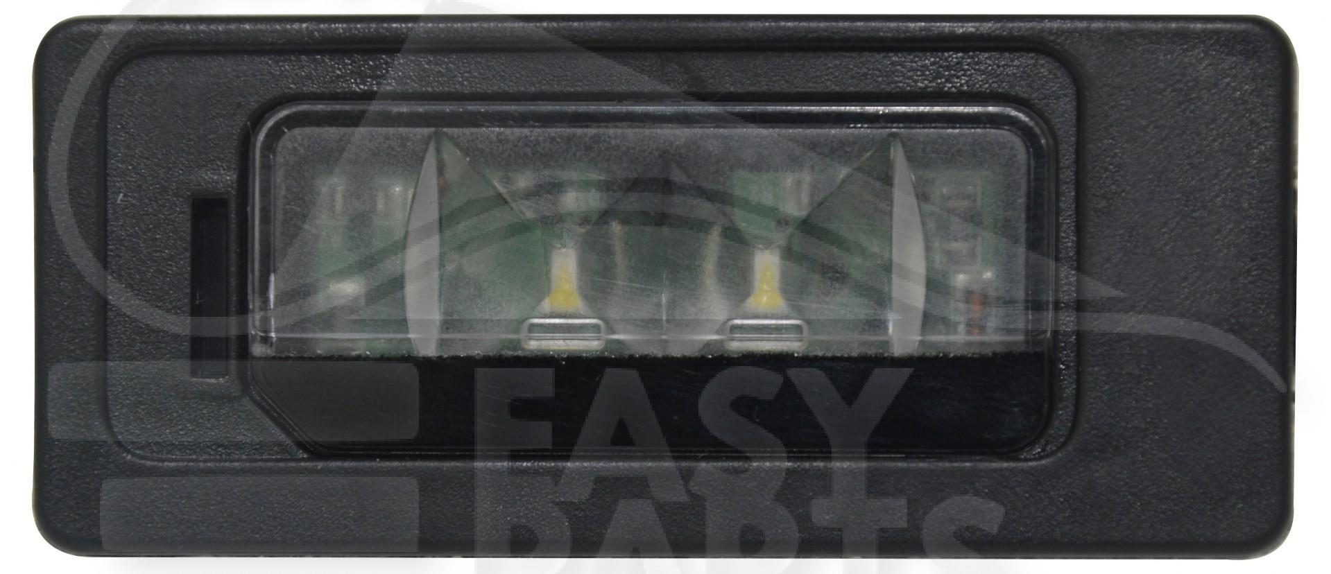 FEU DE PLAQUE ARD/ARG - LED →12/16 Pour VOLKSWAGEN TOUAREG - VO183 08/14→05/18