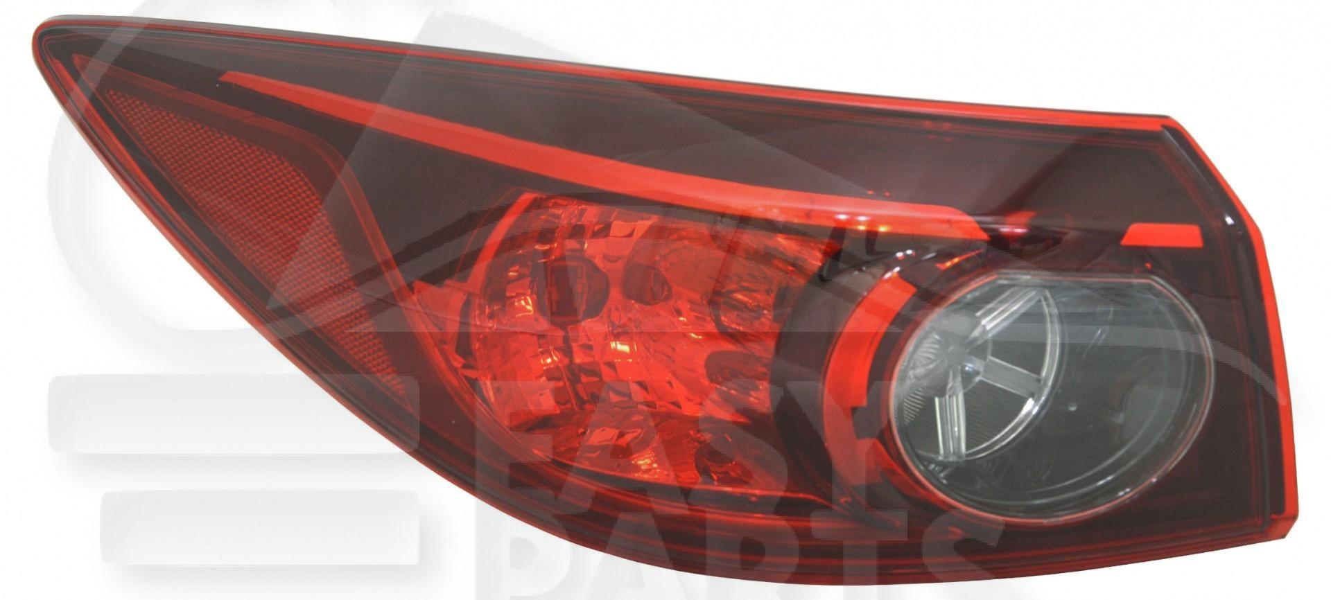 FEU ARG EXT 4 PTES Pour MAZDA 3 - 5 PTES - MZ057 06/13→12/16