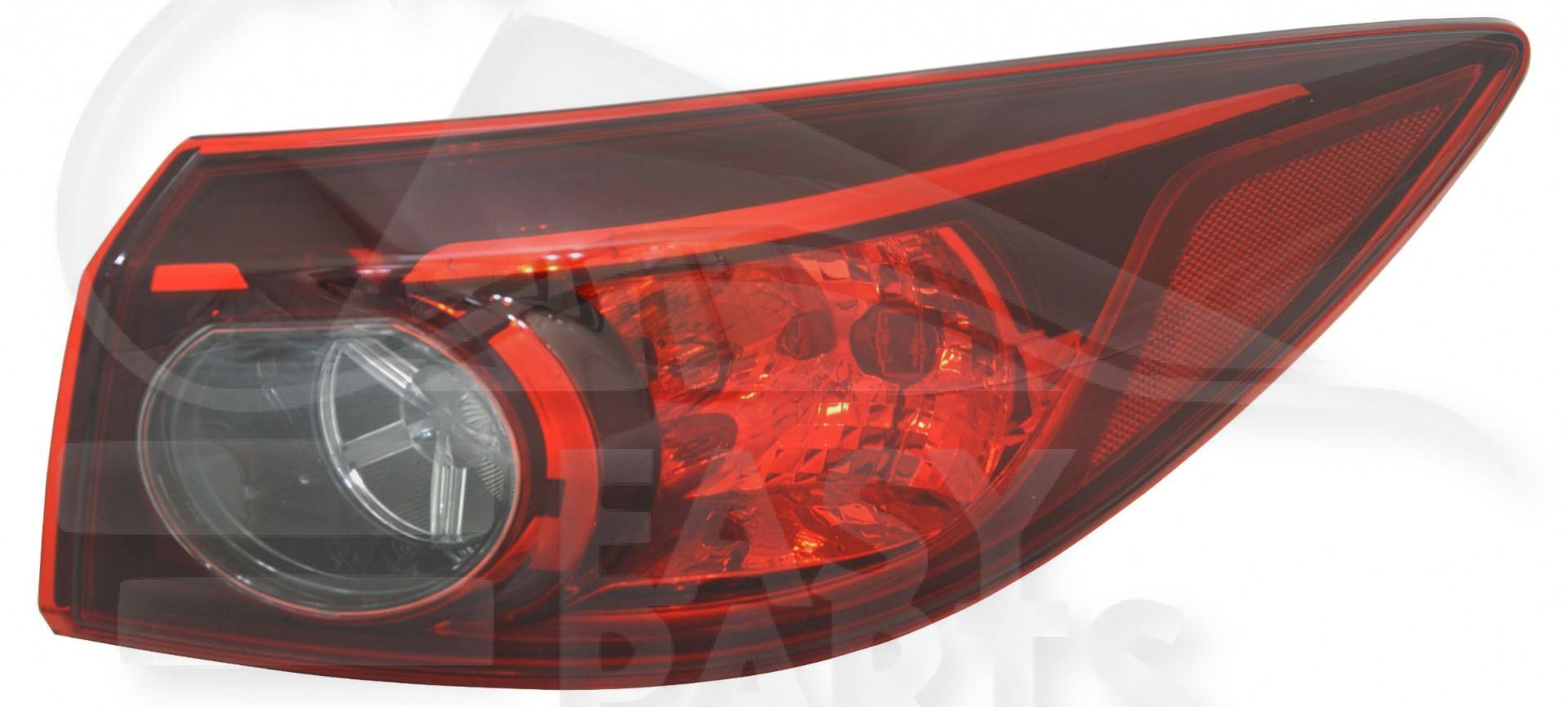 FEU ARD EXT 4 PTES Pour MAZDA 3 - 5 PTES - MZ057 06/13→12/16