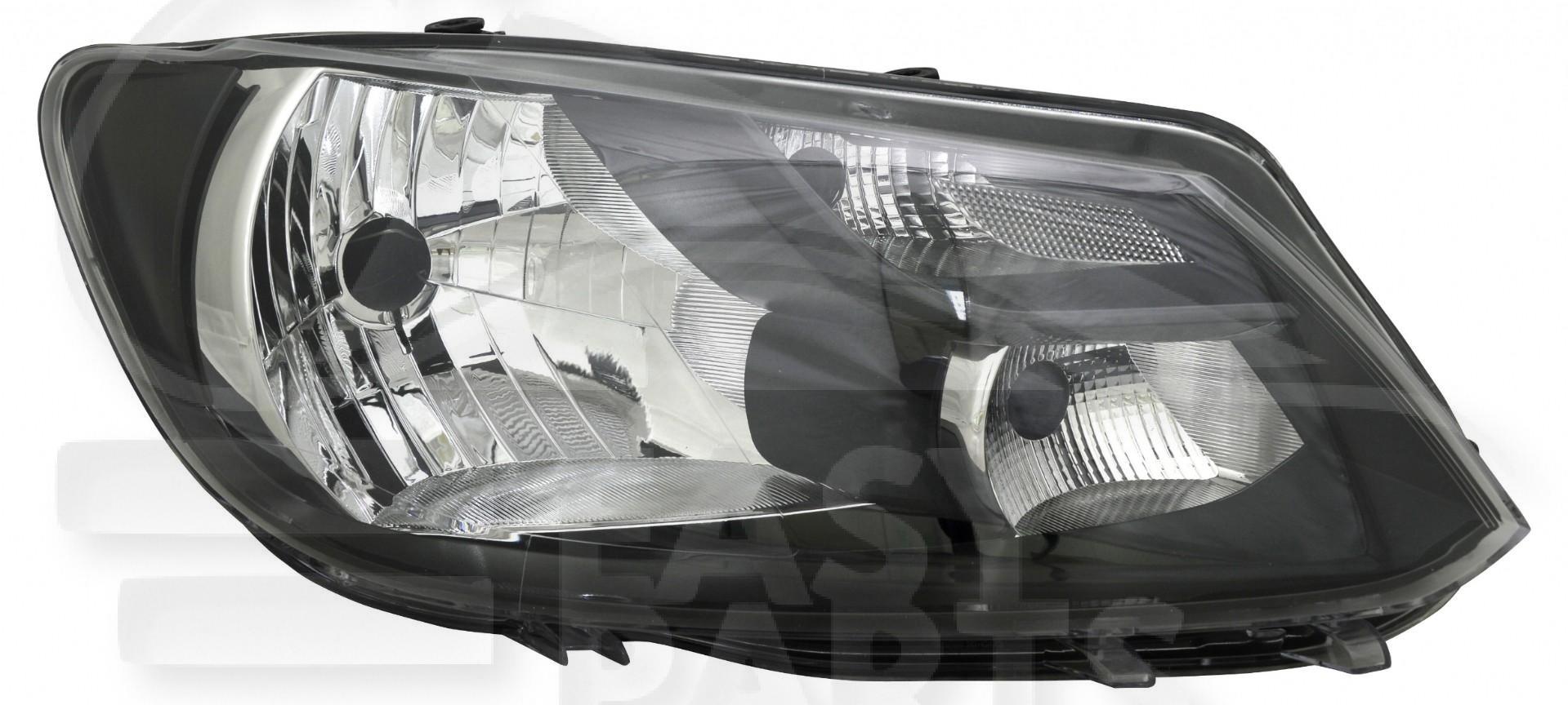 OPT D H4 ELECT A/MOTEUR F/NOIR Pour VOLKSWAGEN TOURAN - VO192 09/10→03/15