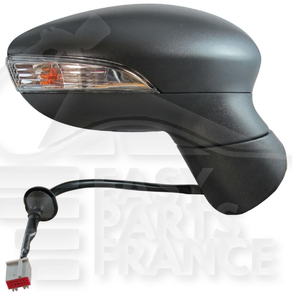 RETRO D ELECT CHAUF A PEINDRE A/FEU CLIGNO & COURTOISIE 8 PINS Pour FORD FIESTA - FD037 01/13→04/17