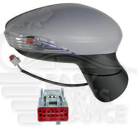 RETRO D ELECT CHAUF A PEINDRE A/FEU CLIGNO & COURTOISIE - RAB 10 PINS Pour FORD FIESTA - FD037 01/13→04/17