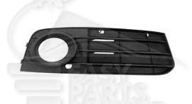 GRILLE DE PC AVG A/EMPL AB S/MOULURE AB CHROMEE Pour AUDI A4 (B8) - AD064 12/07→12/11