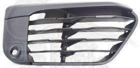 GRILLE DE PC AVD NOIRE A/PACKONTROL Pour BMW X1 F48 - BM144 09/15→