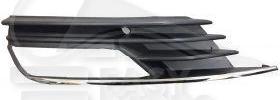 GRILLE DE PC AVG A/EMPL AB NOIRE - A/MOULURE CHROMEE Pour AUDI A3 -4 PTES/CABRIO - AD052 04/12→11/16