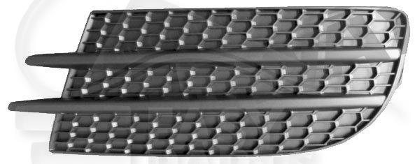 GRILLE DE PC AVG NOIRE Pour VOLKSWAGEN TIGUAN - VO171 05/11→12/15