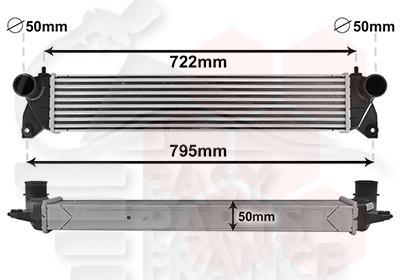 ECHANGEUR 1.9 D 660 X 112 X 55 Pour SUZUKI SX 4 - SZ130 03/06→03/10