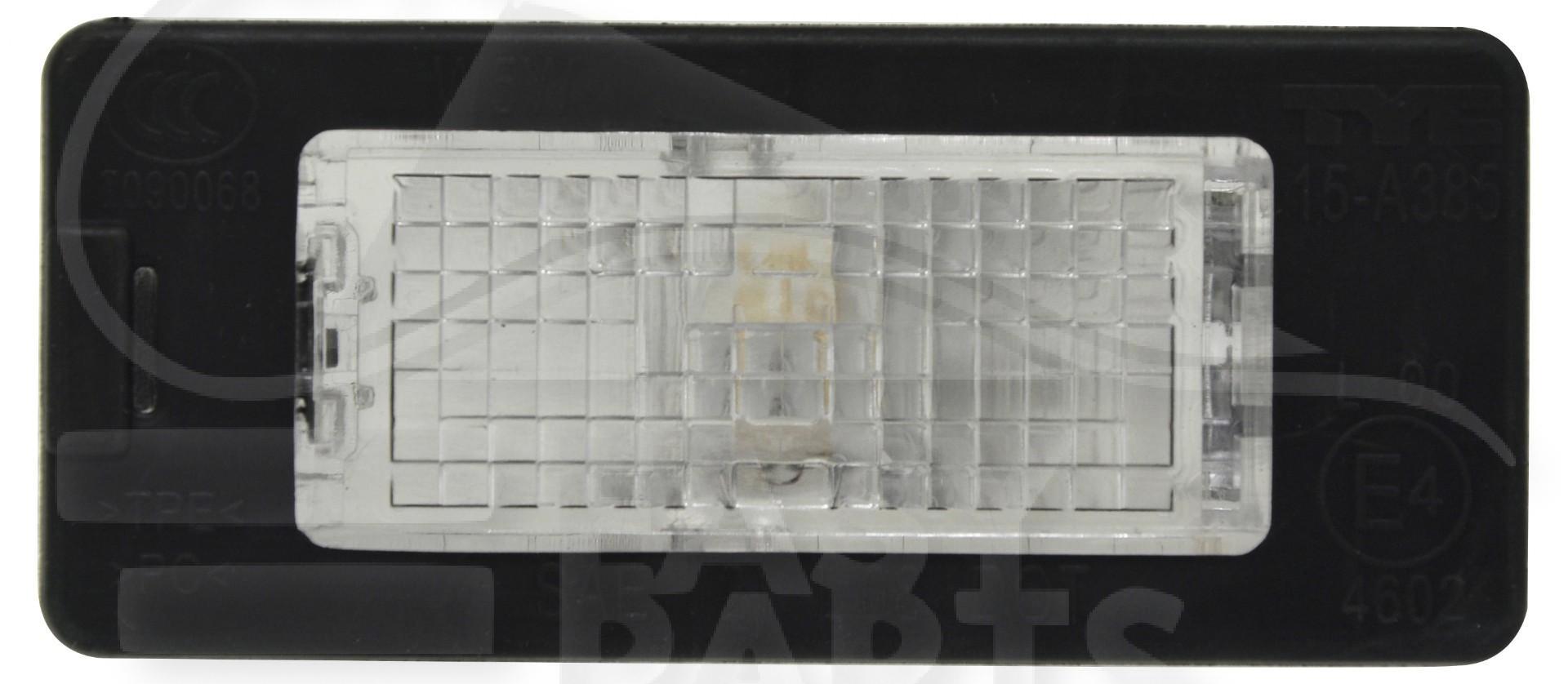 FEU DE PLAQUE ARD/ARG W5W Pour VOLKSWAGEN TOUAREG - VO182 01/11→07/14