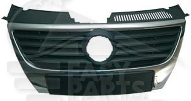 GRILLE DE CALANDRE S/MOULURES & S/PACKONTROL Pour VOLKSWAGEN PASSAT - VO114 04/05→09/10