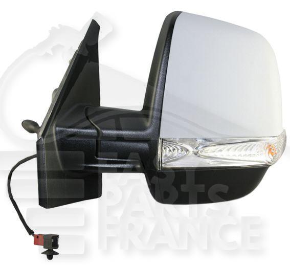 RETRO G ELECT CHAUF A PEINDRE A/FEU SIMPLE GLACE 6 PINS Pour FIAT DOBLO - FT072 02/10→12/14