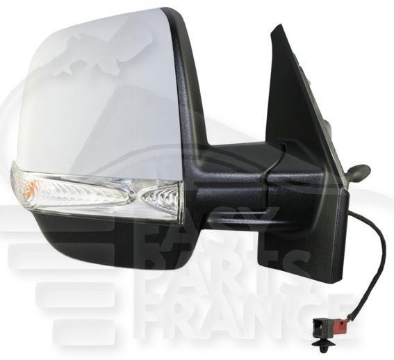 RETRO D A CABLE A PEINDRE A/FEU DOUBLE GLACE Pour FIAT DOBLO - FT072 02/10→12/14