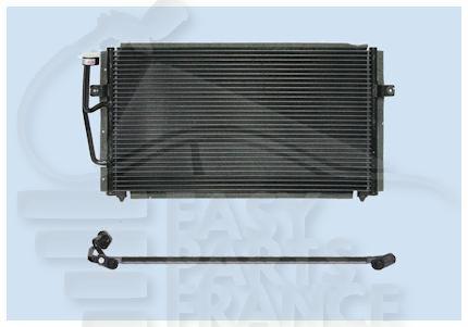 CONDENSEUR TT TYPES sauf 1.9 TD 620 x 346 x 16 Pour VOLVO S40 - V40 - VV071 12/00→12/03