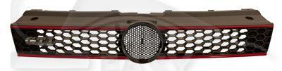 GRILLE DE CALANDRE NOIRE MOD GTI Pour VOLKSWAGEN POLO - VO138 09/09→06/14