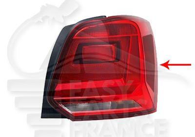 FEU ARD BLANC/ROUGE FOND NOIR 3/5 PTES Pour VOLKSWAGEN POLO - VO139 07/14→08/17