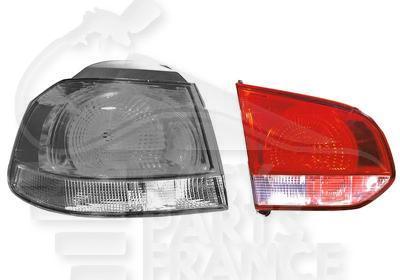 FEU ARG INT ROUGE Pour VOLKSWAGEN GOLF 6 - VO059 11/08→10/12