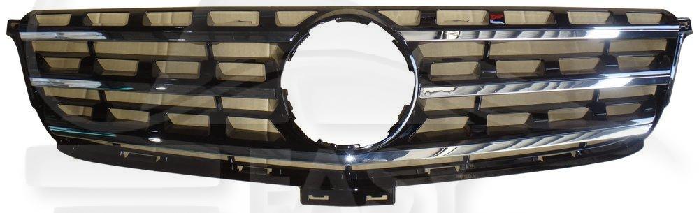 GRILLE DE CALANDRE NOIRE A/MOULURE CHROMEE Pour MERCEDES CLASSE ML - W166 - ME154 11/11→02/15