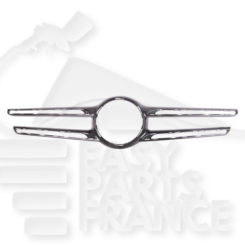 MOULURE DE GRILLE DE CALANDRE PEINTE-NOIRE S/TROU CAMERA Pour MERCEDES CLASSE GLE - W166 - ME381 04/15→10/18