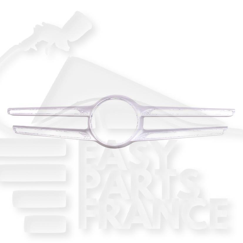 MOULURE DE GRILLE DE CALANDRE PEINTE-SILVER S/TROU CAMERA Pour MERCEDES CLASSE GLE - W166 - ME381 04/15→10/18