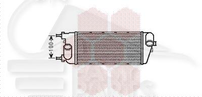 ECHANGEUR 0.9I TURBO 10 → / 1.3 MJTDF →06/09 290 X 130 X 64 Pour FIAT 500 S - FT014 08/12→06/15