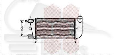 ECHANGEUR 1.3 MJTDF 260 X 130 X 64 Pour FIAT 500 S - FT014 08/12→06/15