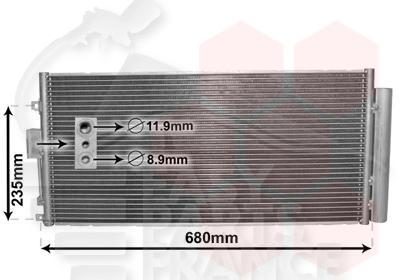 CONDENSEUR 1.4I ABARTH 622 X 298 X 16 Pour FIAT 500 S - FT014 08/12→06/15