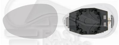 GLACE DE RETRO G CHAUF CONVEX Pour FIAT 500 S - FT014 08/12→06/15