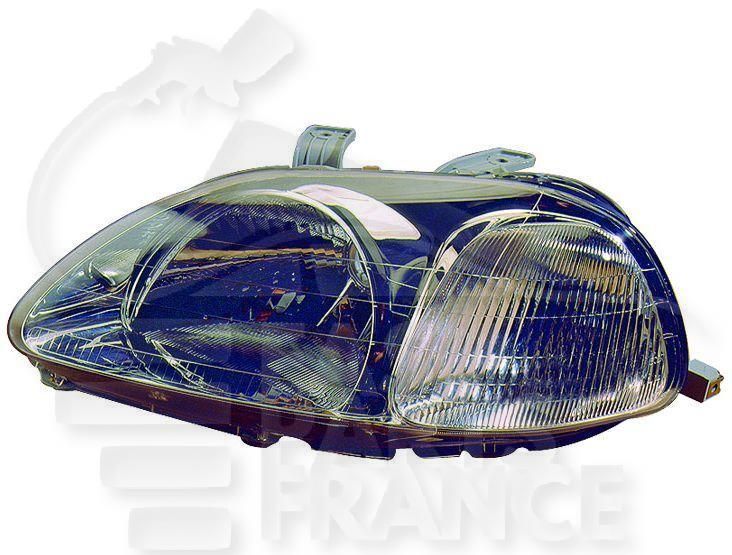 OPT G H4 MANUEL M/STANLEY Pour HONDA CIVIC 3 PTES - HD033 11/95→10/98