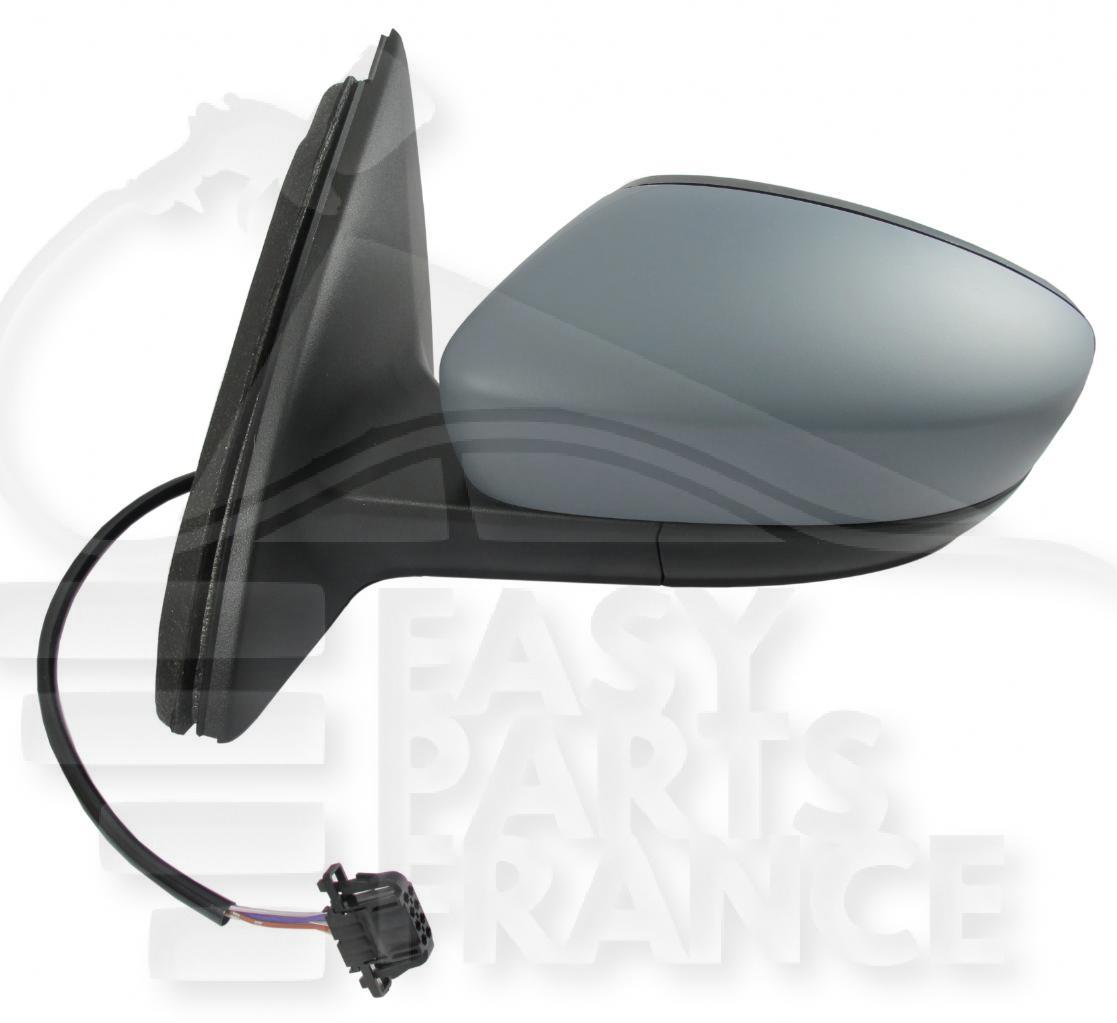 RETRO G ELECT CHAUF A PEINDRE 5 PINS →08/15 Pour SKODA RAPID SPACEBACK - SK081 08/13→12/16