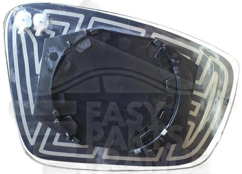 GLACE DE RETRO G CHAUF Pour SKODA RAPID - SK082 09/16→11/18