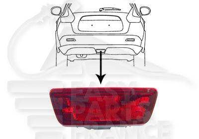 FEU DE BROUILLARD AR CENTRAL W21W Pour NISSAN JUKE - NS060 09/10→05/14