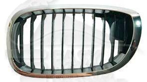 GRILLE DE CALANDRE AVD CHROMEE - NOIRE - CHROMEE Pour BMW S3 E46 3 PTES / COUPE - BM042 07/98→01/03