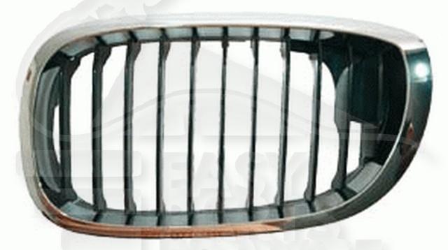 GRILLE DE CALANDRE AVG CHROMEE - NOIRE - CHROMEE Pour BMW S3 E46 3 PTES / COUPE - BM042 07/98→01/03