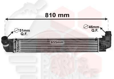 ECHANGEUR 1.5 DCI 655 X 106 X 81 Pour DACIA DUSTER - DC100 05/10→05/13