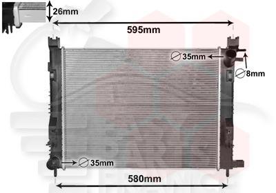 RADIA TT TYPES A/CLIM 511 X410 X 26 Pour DACIA SANDERO STEPWAY - DC061 11/12→12/16